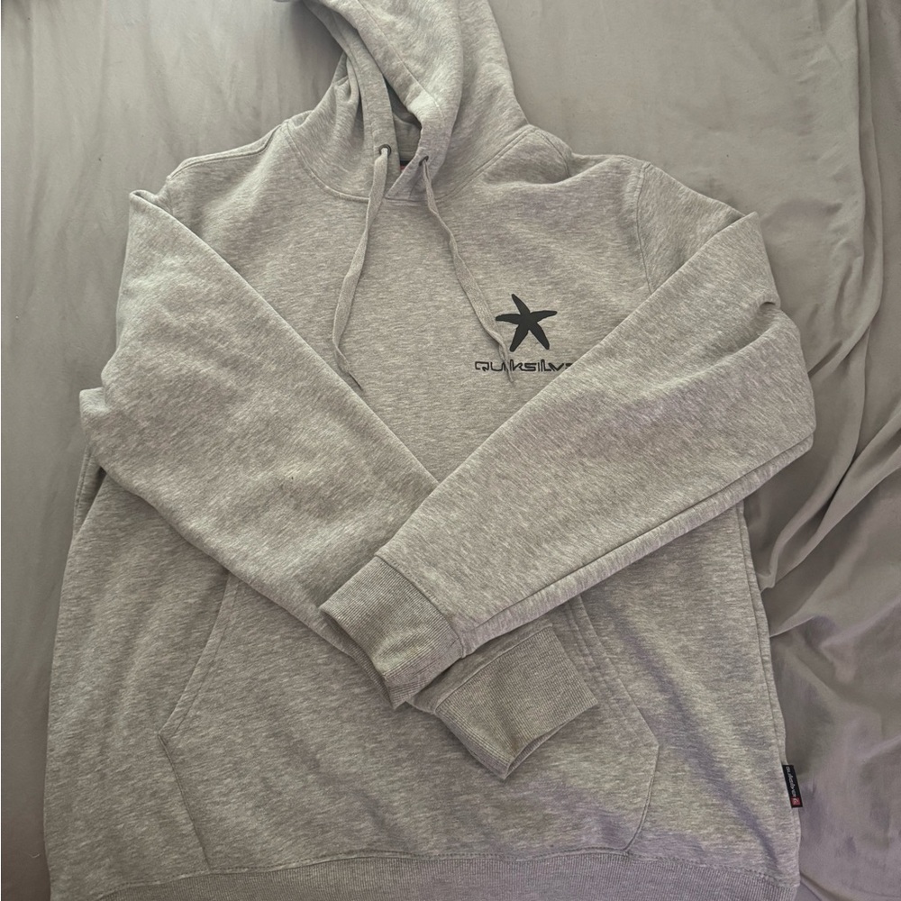 Quiksilver Light Gray Men's Hoodie - Picture 2 of 5